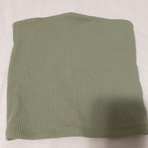 American Eagle ribbed green tube top